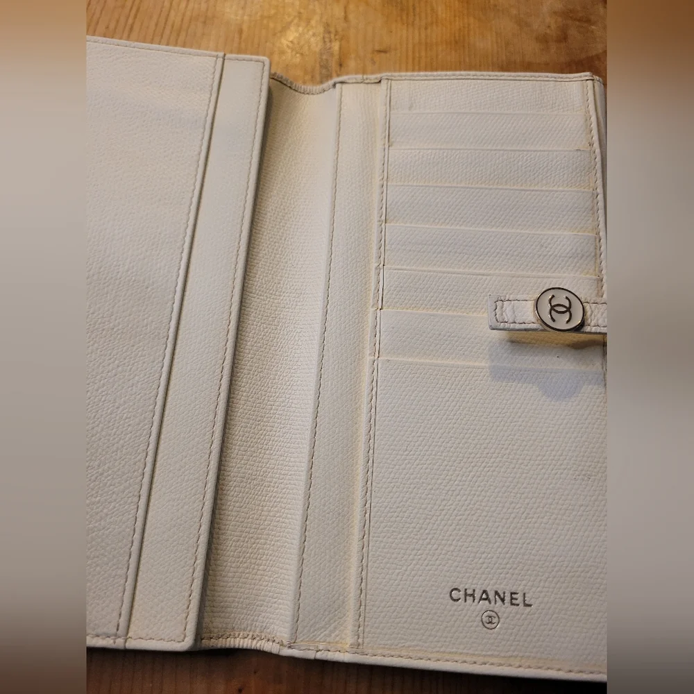 Chanel Coco Button Bifold Wallet